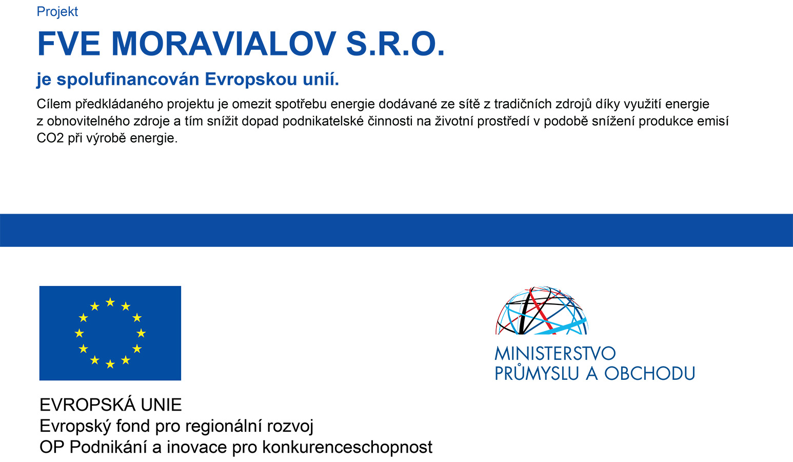 Projekt FVE MORAVIALOV S.R.O.
